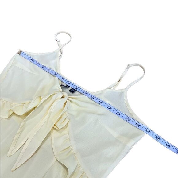 Vero Moda ruffled summer dress yellow size medium - Picture 13 of 16